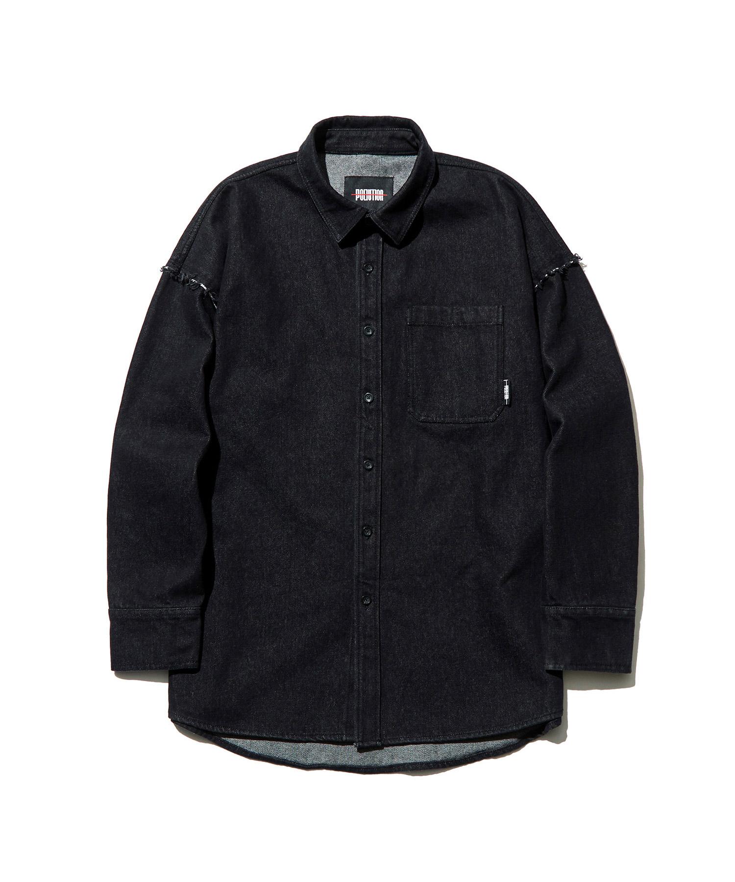 Pollution Oversized Fit Denim Shirts L