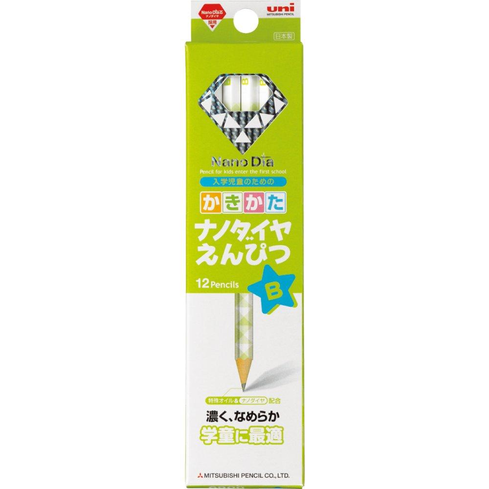 Mitsubishi Pencil Writing Pencil Nano Diamond B Green 1 Dozen K6900B