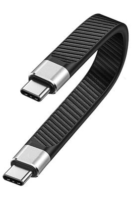Flex To Short Cable Flat High Speed Data Transfer 20Gbps High Speed PD Charging 100W USBC USBC To Flat Cable Compatible with Thunderbolt 3 4 Ezo®