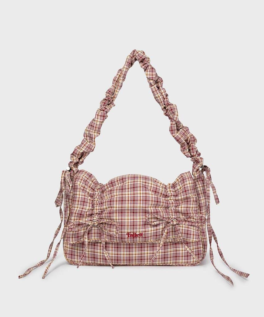 Fallett Double Ribbon Shirring Bag Red