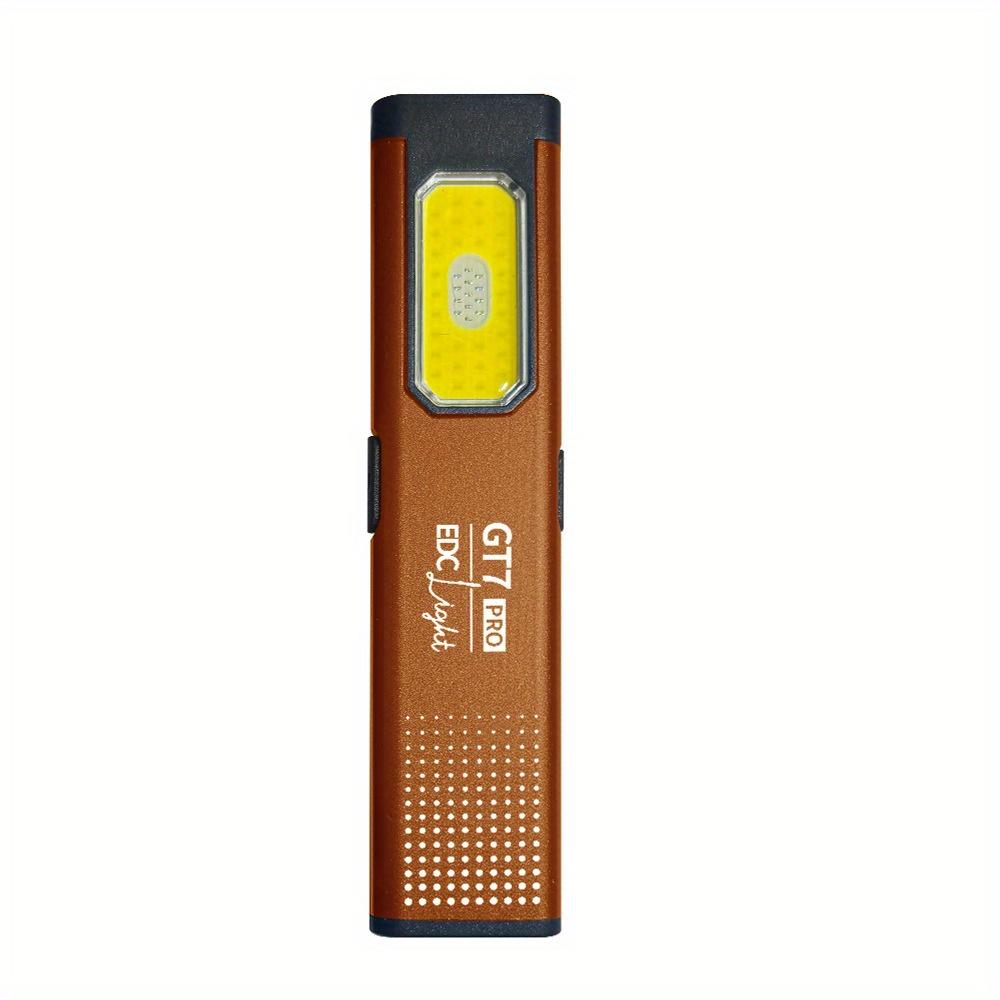 Ultra Thin Flashlight, High Brightness Magnetic Pen Clip, Dual Light Source, 5 Modes, Aluminum Alloy Material Suitable for Outdoor, Emergency