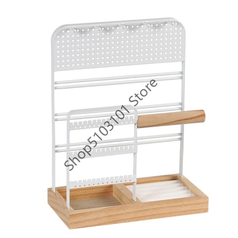 

X6HE Fashionable Necklace Display Stand with Multiple Slots Handy Jewelry Rack белый