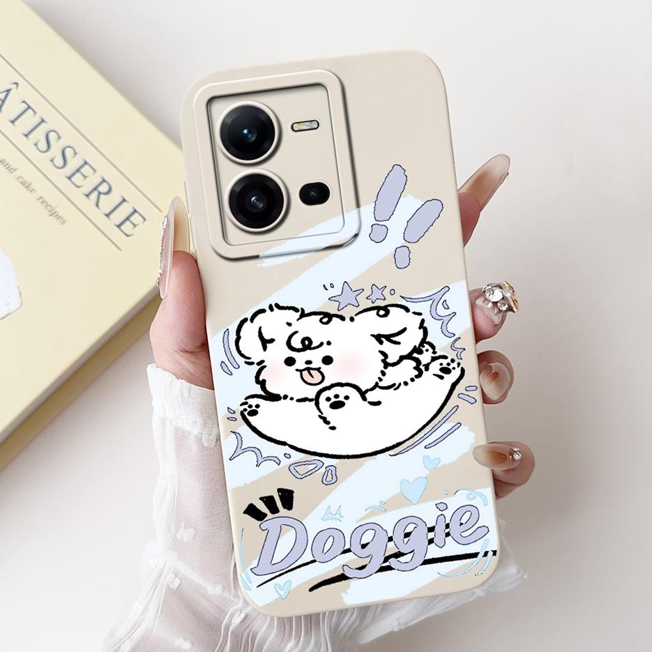 For Vivo V25 5G Case Vivo V25e V2201 V2202 Cute Dog Cartoon Cover Shockproof Phone Case For Vivo V25e V 25 E VivoV25 Soft Fundas