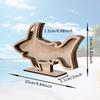 Starfishs Shape Seashells Display Box with Clear Acrylic Front Wood Seashells Holders for Shark Teeth Small Shadows Box