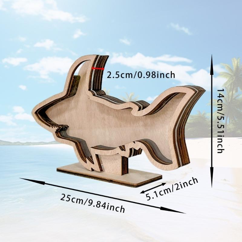 Starfishs Shape Seashells Display Box with Clear Acrylic Front Wood Seashells Holders for Shark Teeth Small Shadows Box