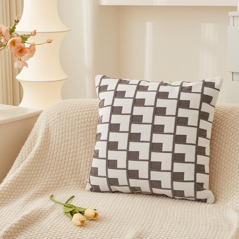 

Наволочка 45x45см Декоративная наволочка для диванной подушки Гостиная Чехол для подушки Прикроватная Ретро Домашний декор 45 * 45 double-sided pillowcase single pillowcase темно-серого