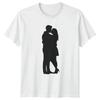 RoUnisextic Couple Silhouette Unisex Graphic Tee Unisexs Unisexs TShirt