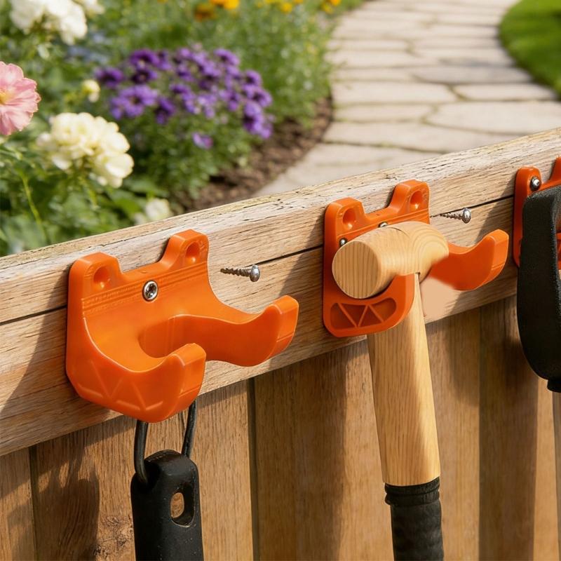 Waterproof Plastic Utility Hook Space Saving Hanger For Storing Outdoor Tools Gardening Supplies Hanger