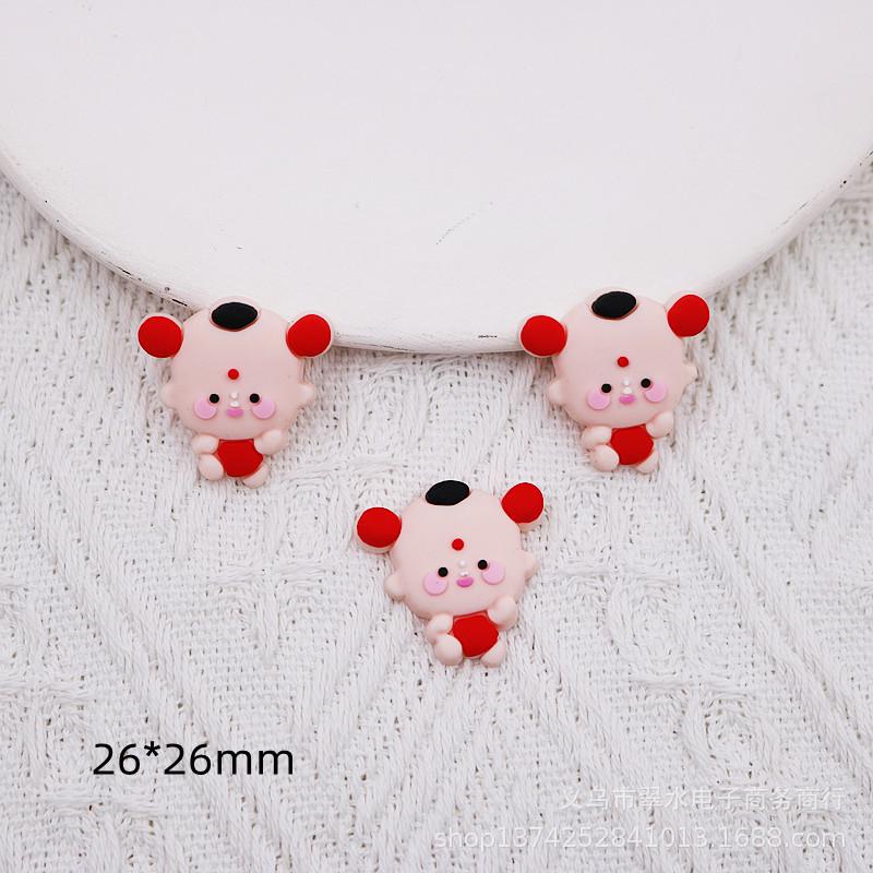 PVC Cartoon Fuwa New Year Lucky Bag Hair Clips - DIY Clothing Accessories
