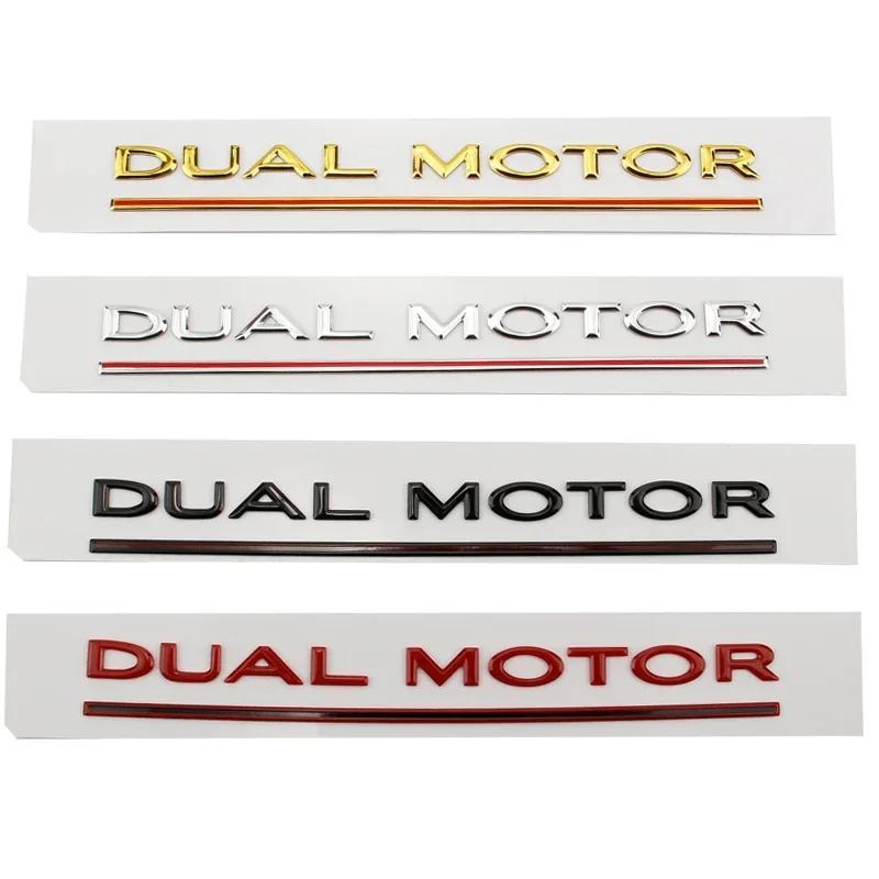 Metal ABS Car Styling Trunk Rear Tail Body Side Badge Sticker for Tesla Model 3 S X Y DUAL MOTOR Emblem Exterior Accessories