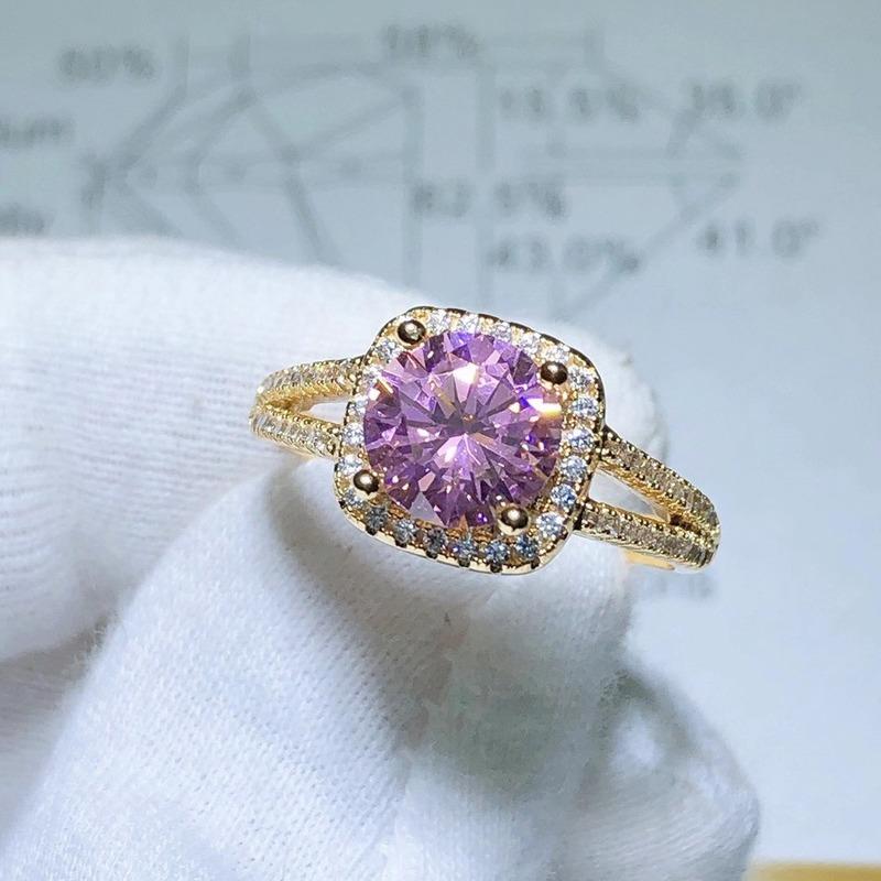 Sace Gems Klasyczny pierścionek z cyrkonią ze stopu miedzi Biżuteria damska Wedding Party Prezent Otwarty