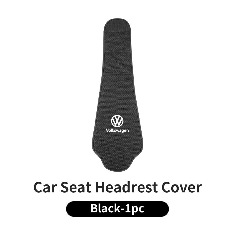 Hub Caps Car Seat Headrest Protector Cover Ice Silk Neck Pillowcase Accessories For Volkswagen VW Scirocco Jetta Beetle Golf Pas