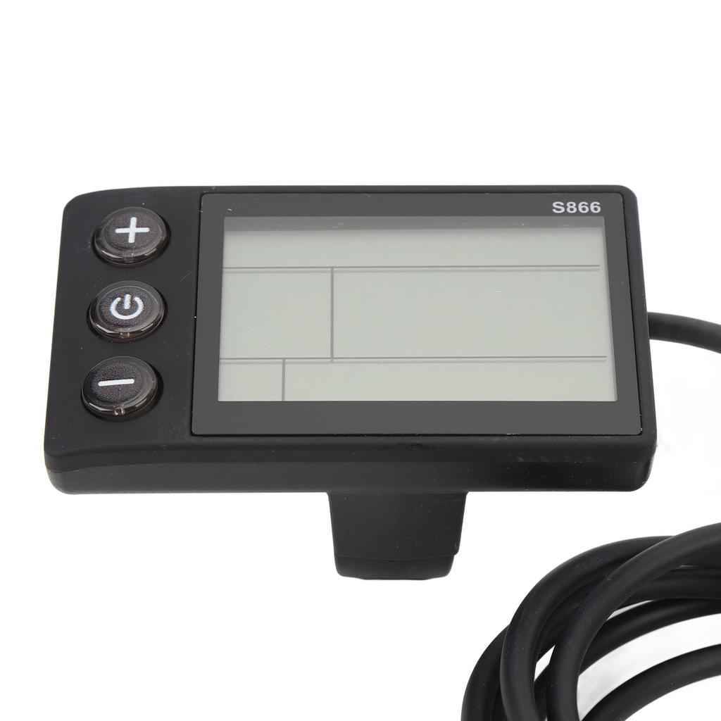 Cycling Display Meter SM 5 Pin Plug Water Resistant S866 LCD Display Panel with Backlit for