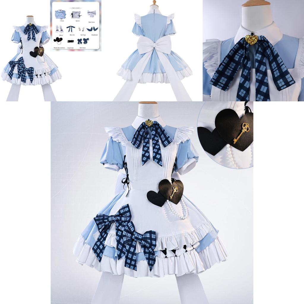 Lovelive Cosplay Outfit With White Thigh Socks For Game Role Play