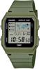 World Time Digital Unisex Watch with Biomass Plastic Khaki Overseas Model LF-30W-3A Band, Green, [Used]
