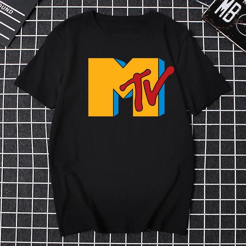 Pánské oblečení Retro tričko Vintage Rock Hip Hop Televizní tričko Léto Unisex Ležérní tričko Mtv Hudební televize Grafická trička Trička