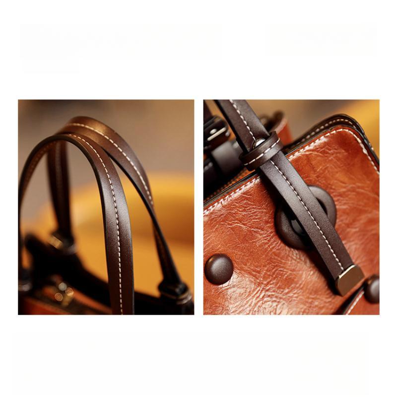 Women's Retro Simple Large-capacity Tote Bag Popular New Shoulder Bag Urban Ladies All-match Handbag