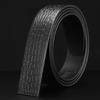 Men's 3.5" Wide Retro Cowhide Leather Belt, Automatic Buckle, Buckle-Free Option