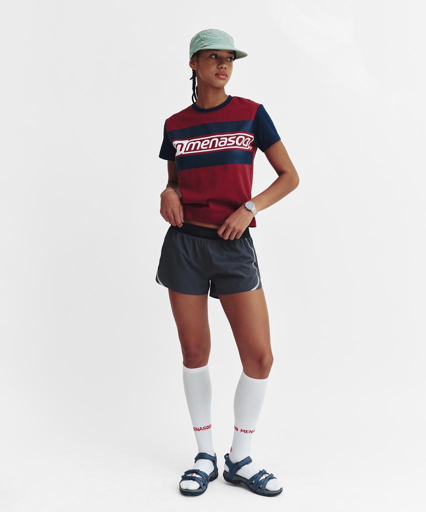 Minasu Menasoo Run Logo Short Sleeve T Shirt_Red