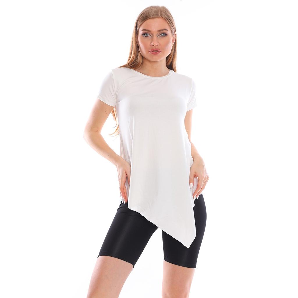 Cross Cut Viscose Fabric Casual Tunic