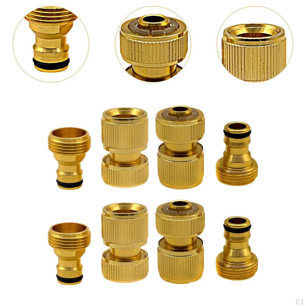 Garden Hose Quick Connect Fittings Brass Practical, Easy Installation, Durability Adapter,
