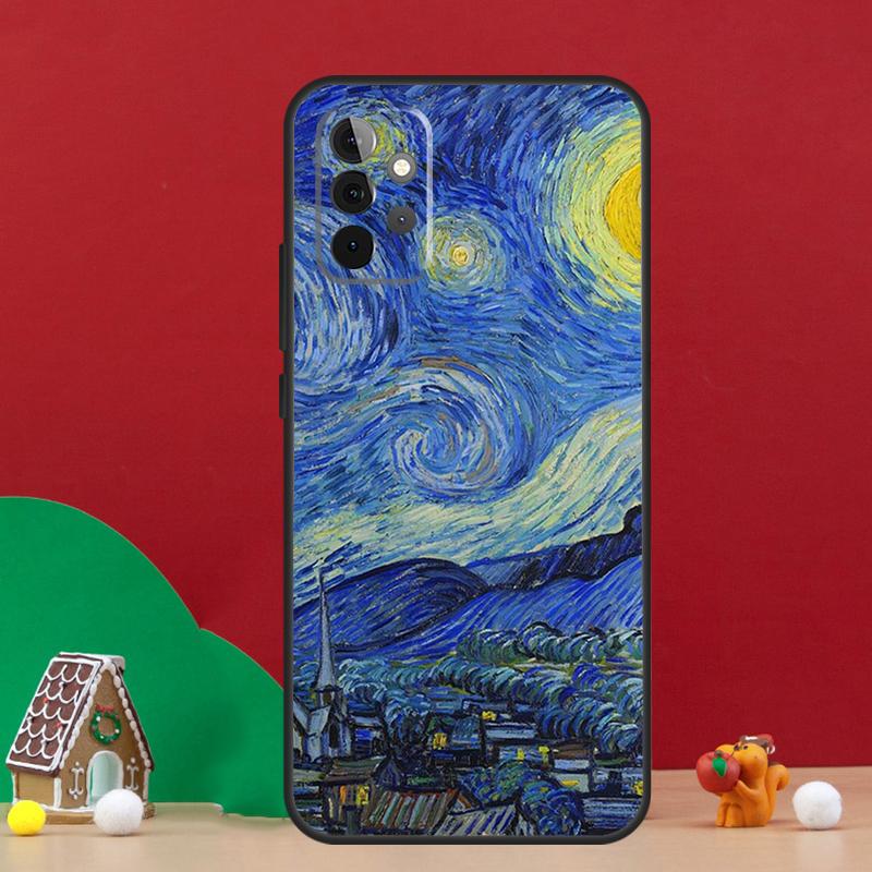 Van Gogh Starry Sky Case For Samsung Galaxy A54 A06 A16 A26 A36 A56 A53 A32 A52 A33 A13 A55 A35 A15 A14 A34 A17