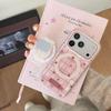 Korean-Style Pink Plaid Star Phone Case for iPhone 16/15/14/17 Pro Max 