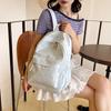 New Fashion Casual Backpack Student Class Bag Large Capacity Simple Lightweight Versatile Go Out Backpack