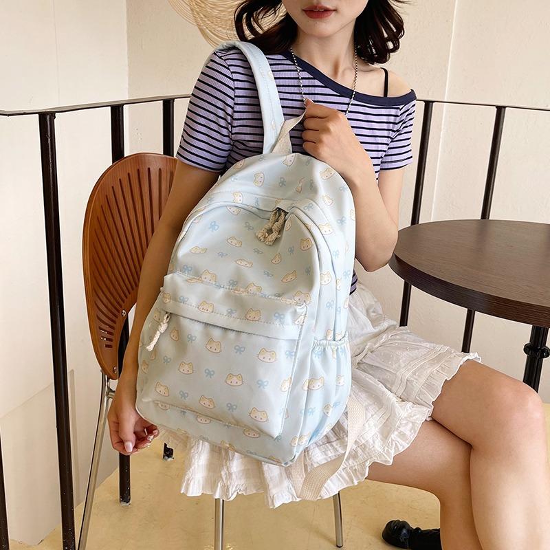 New Fashion Casual Backpack Student Class Bag Large Capacity Simple Lightweight Versatile Go Out Backpack