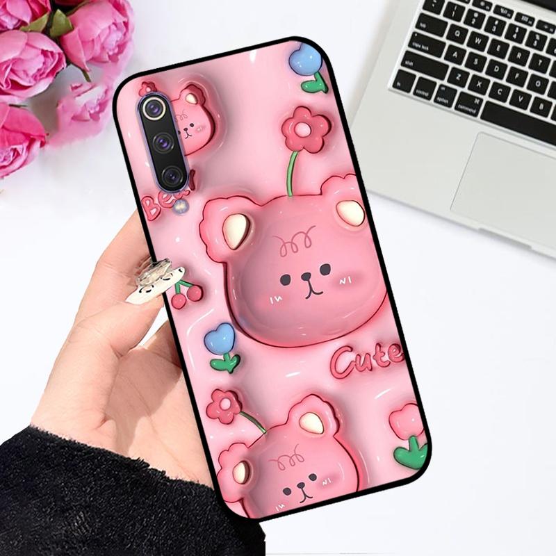 Pro Xiaomi Mi 9 SE Pouzdro 9SE Barevný Tisk Měkký Silikon TPU Matný Kryt Telefonu Pro Mi9 Pro 4G 5G Fundas Mi 9 Lite Kreslený Nárazník