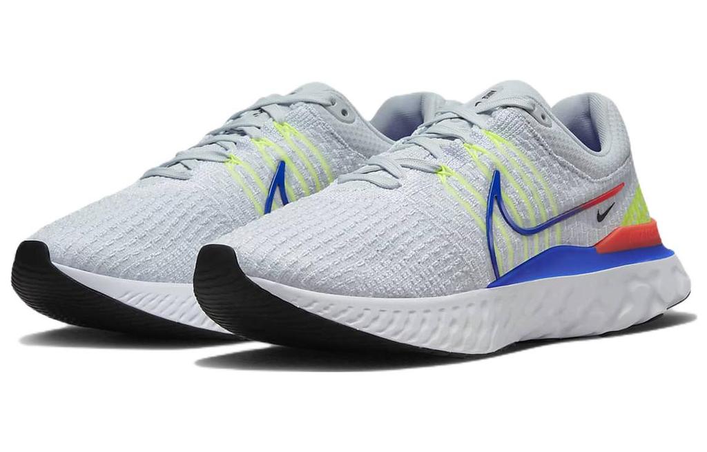 Nike React Infinity Run Flyknit 3 Pure Platinum Racer Blue DX3353-001