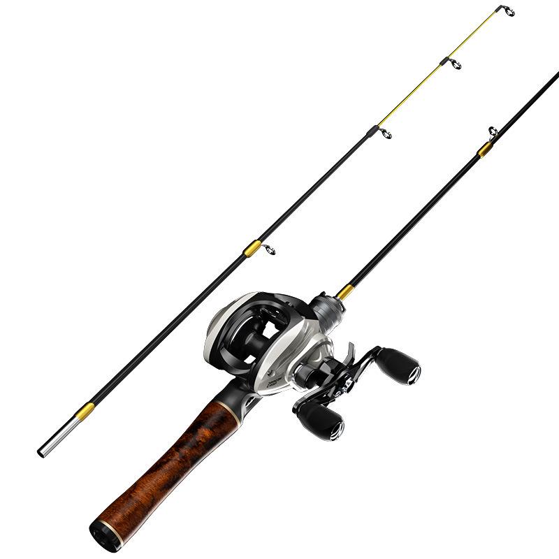 Zimní rybářský prut na ledu pro karase: Měkká tyč s plochým hrotem a ocasem