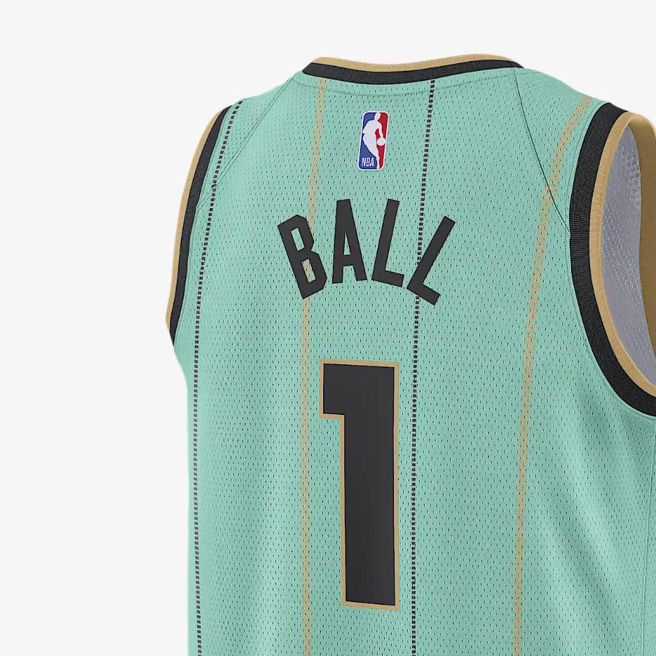 Jordan LaMelo Ball Charlotte Hornets 2024/25 City Edition Men's Jordan Dri FIT Nba Swingman Jersey FQ4336-356
