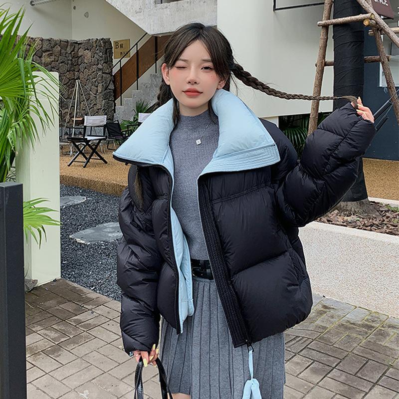 Clearance down jacket winter women's new duck down women's clothing short warm Pinghu jacket