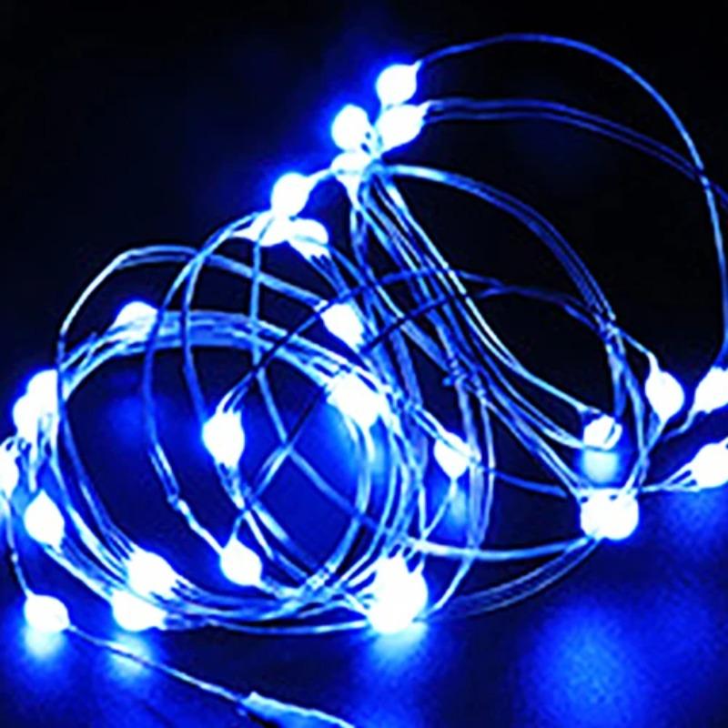 1/5/20M USB LED String Lights Copper Silver Wire Garland Light Waterproof Fairy Lights For Christmas Wedding Party Decoration