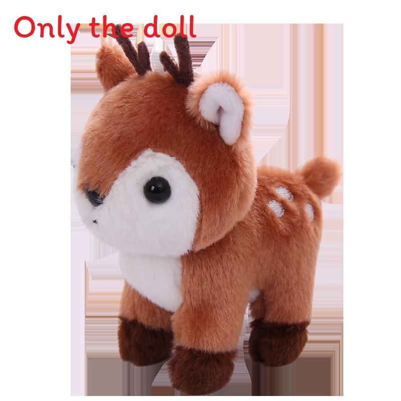 Cute Cartoon Sika Deer Mini Plush Toy Pendant For Gift And Decoration Bag