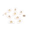 10Pairs Gold Silver Transparent Silicone Screw On Nose Pads Metal Core Brace For Glasses Support Eyewear Accessories