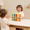 Wooden Montessori Sorting Toy Toddlers Educational Matching Game Bowling Set Early Learning Cognitive Development