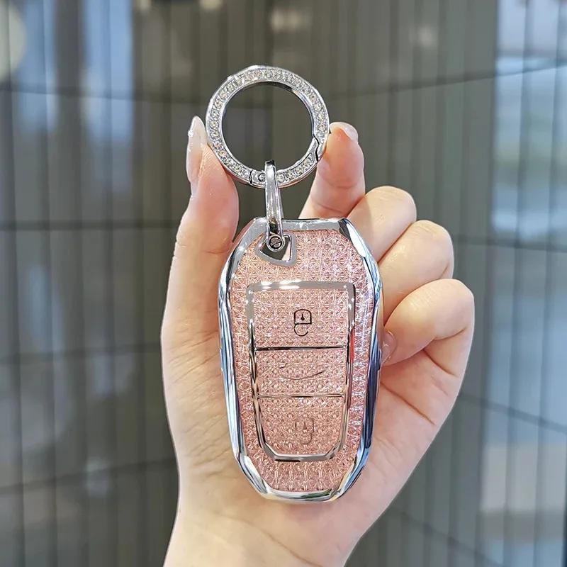 Etui na kluczyk do samochodu Dla Peugeot 408x Etui na kluczyk 3008 308S 508L 4008 E2008 5008 DS5 DS6 DS4 DS7 DS9 Pokrowiec na kluczyk Brelok Kluczyk Peugeot she
