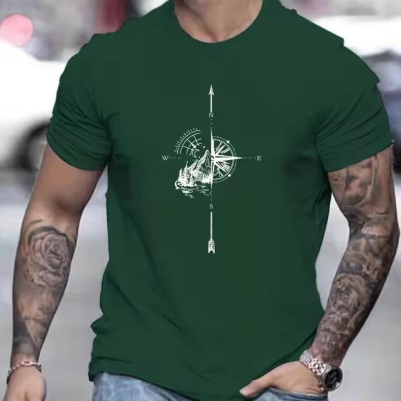 Herren T-Shirt Schnelltrocknende Oberteile Sommermode Street Kurzarm T-Shirts 3D Grafikdruck T-Shirts Übergroße männliche Kleidung