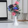 5Set Graduation Table Picks Vase Decorations Paper Wood Grad Party Centerpieces Photo Props Graduation Vase Decor Grad Table