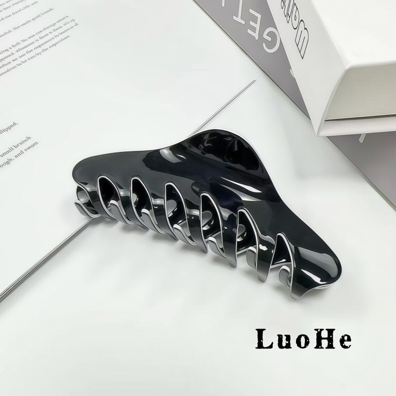 French Acetate Large Claw Hair Clip - Women's Elegant Fragrant Style Shark Clip