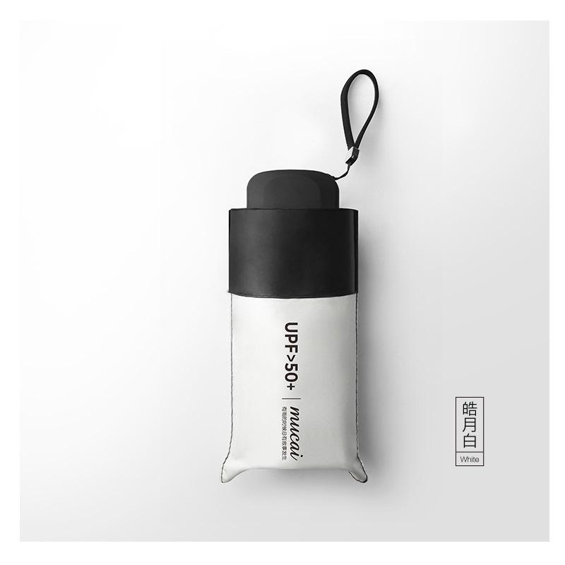 

Мини-карманный зонт Andy, солнцезащитный зонт от ультрафиолета, непромокаемый, ветрозащитный, легкий, складной, портативный, женский, мужской, мужской, зонтик White