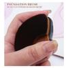 Nail Dust Brush, Soft Bristles Artificial Fiber Nail Dust Clean Brush Die Casting Multifunctional Portable for Manicure for Powder (Black)