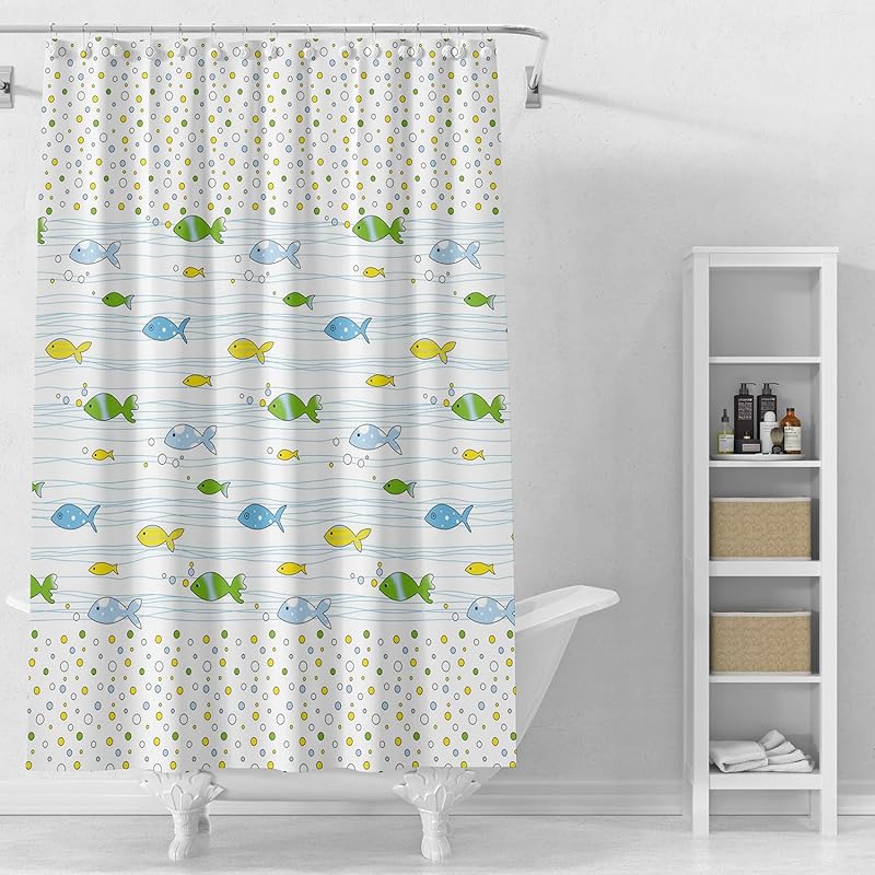 Shower Curtain Liner, 4G PEVA Green Leaf Shower Liner, Plastic Waterproof Shower Curta, 72x72 inch with Grommet Holes 3 Magnetic Weights