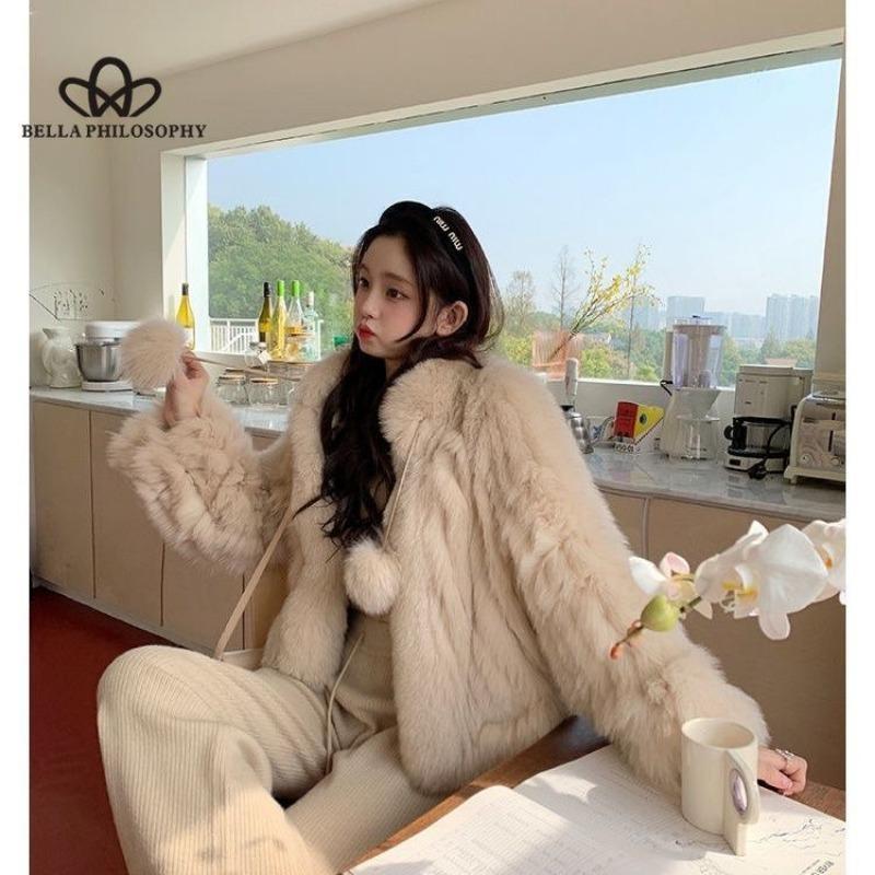 Faux Fox Fur Young Coat New Fur Slim Coat Women's High Quality Casual Style Faux Fur Premium Women's Caot