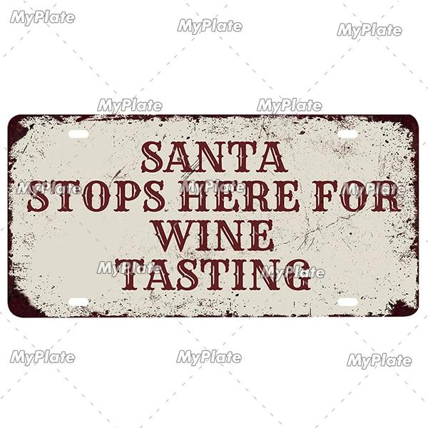 Wein Metallschild Kaffee Blechschild Nummernschild Vintage Dekoration Man Cave Plakette Heim Wanddeko Barschild Poster