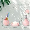 Premium Ceramic Bathroom Accessories Set of 3 | Modern Luxury Bath Set with 300ml Soap Dispenser, Toothbrush Holder & Soap Dish | Home Decor Items