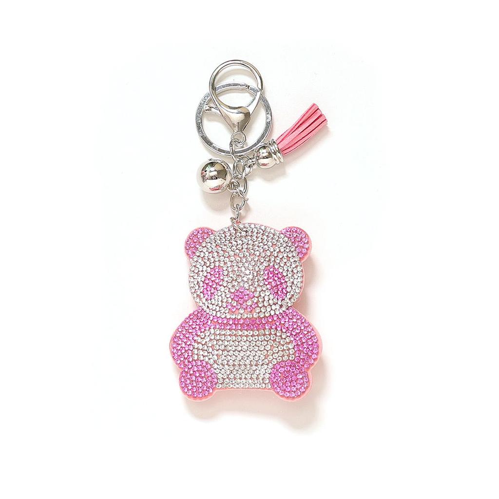 Creative Panda Keychain: Cute Cartoon Bag Accessory with Tassel Pendant