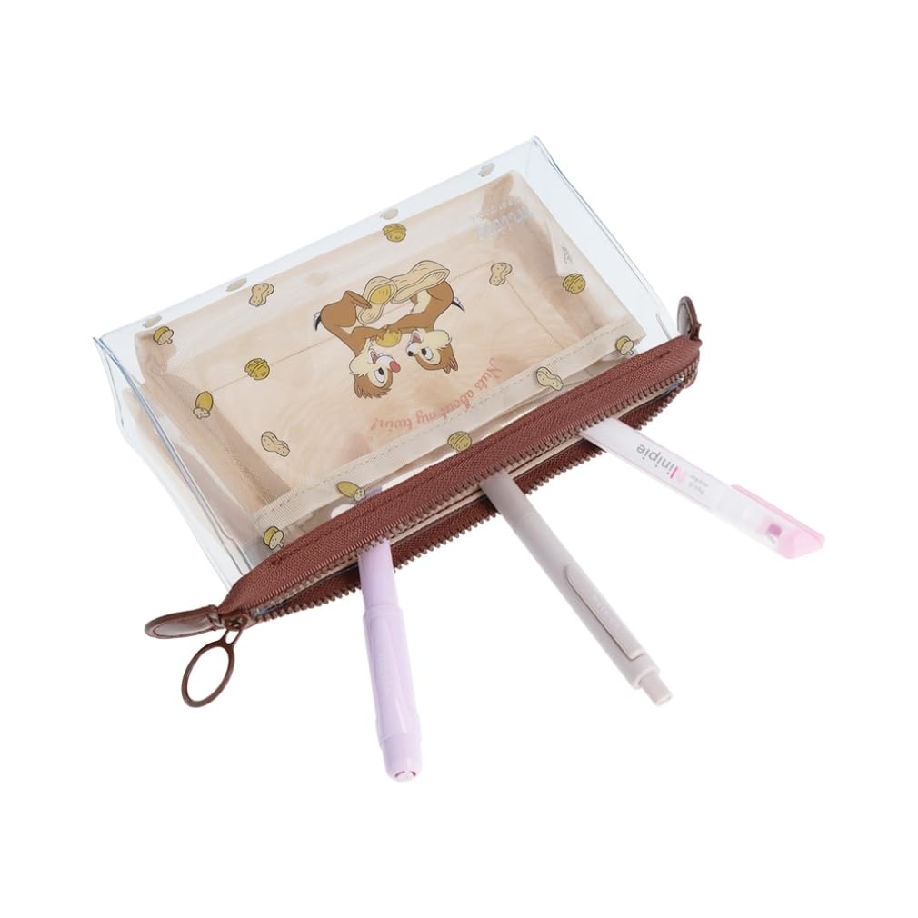 Sunstar Stationery Disney Pouch Clear Mitte Chip Dale S2332620 &